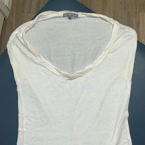 James Perse Scoop neck long sheer top